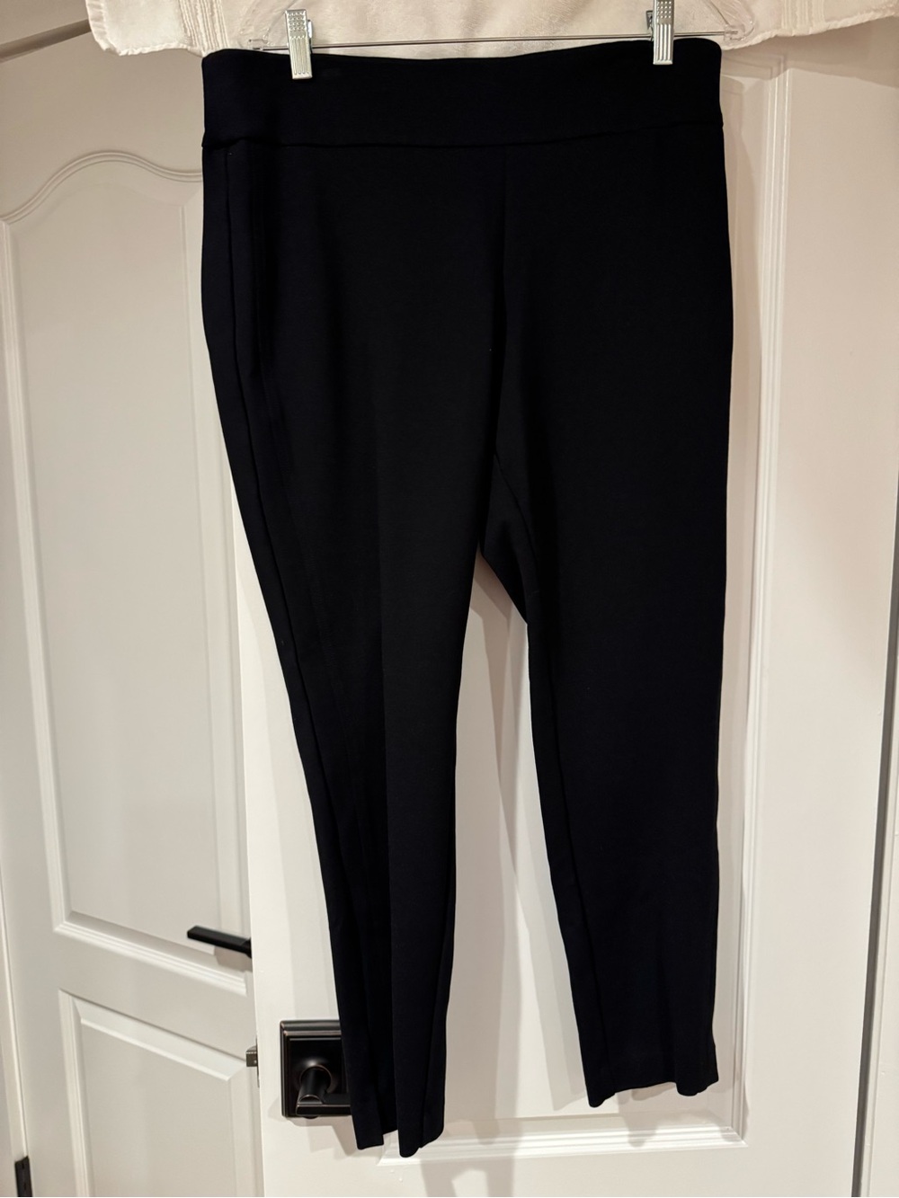 Express Black Ponte Slim Cropped Pants